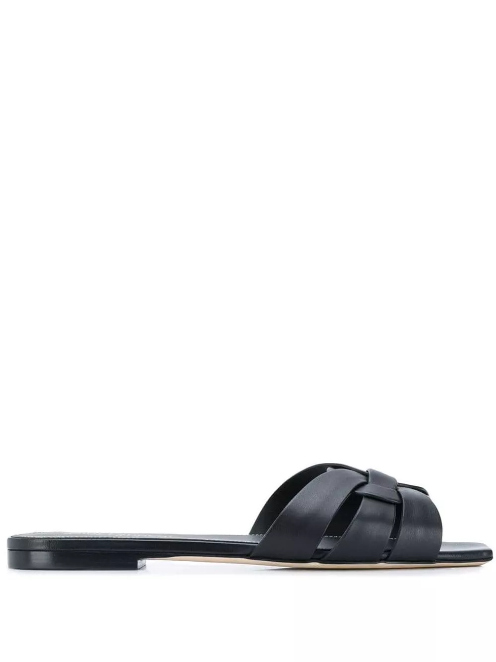 Saint Laurent Sandali flat in pelle Tribute