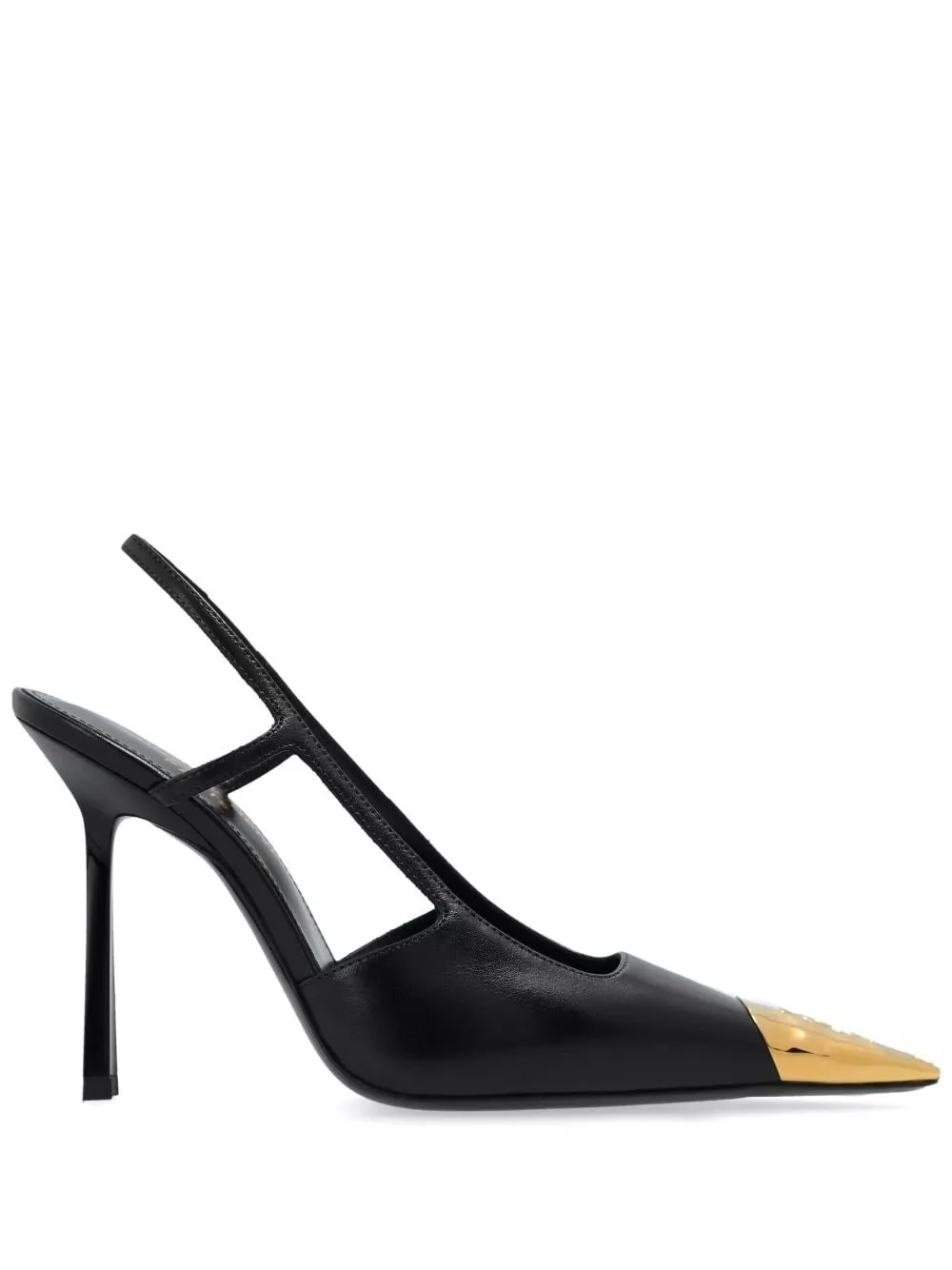Saint Laurent Jeanne décolleté in pelle con cinturino