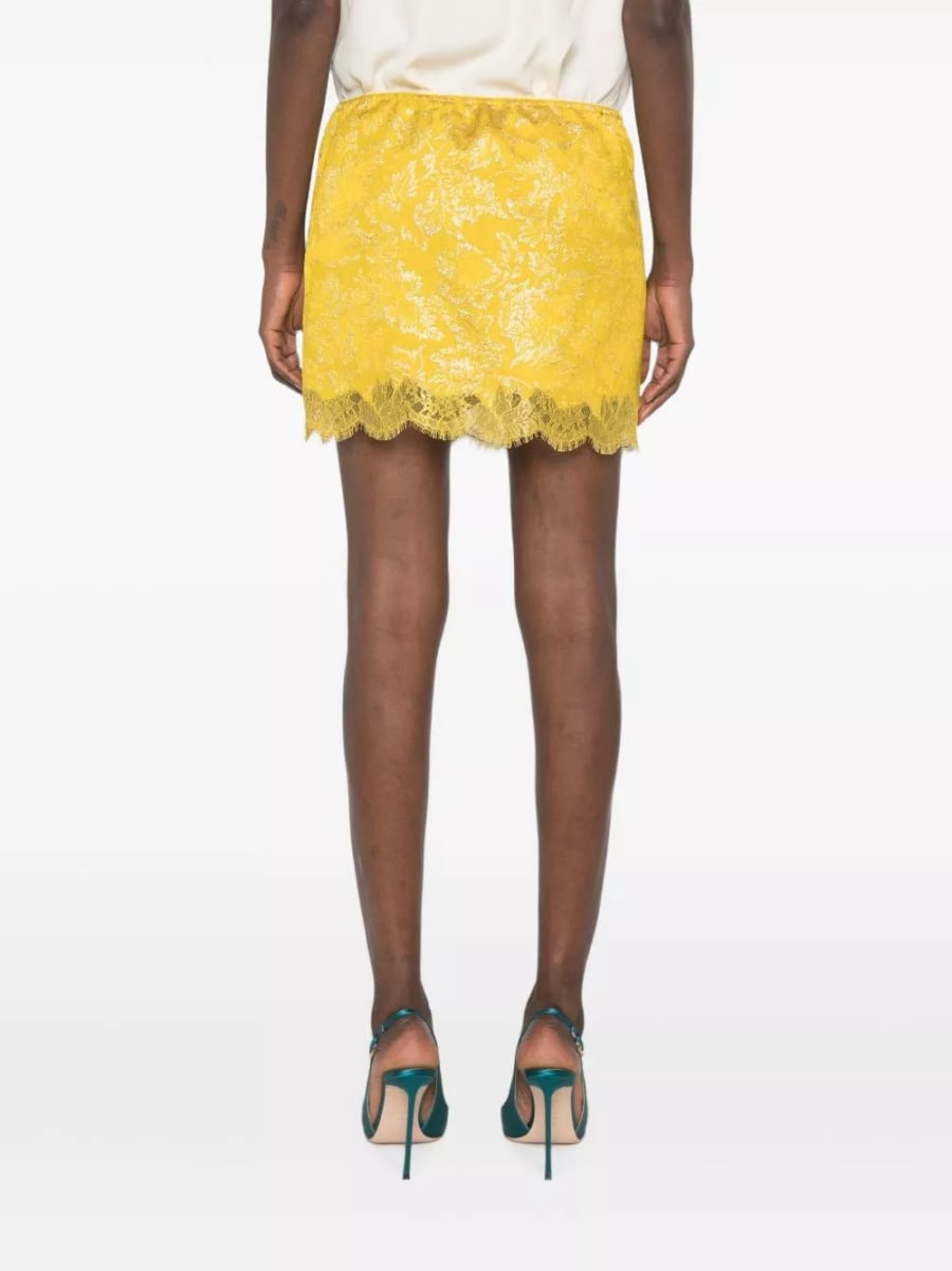 Saint Laurent Gonna mini con lacci, view 4