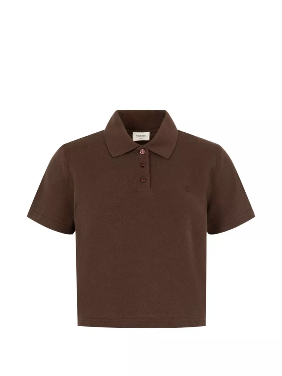 Saint Laurent la polo in cotone