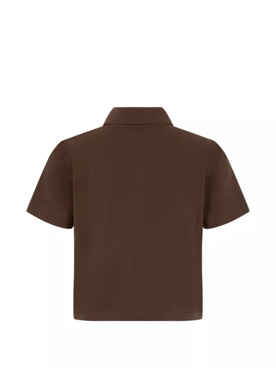 Saint Laurent la polo in cotone, view 2