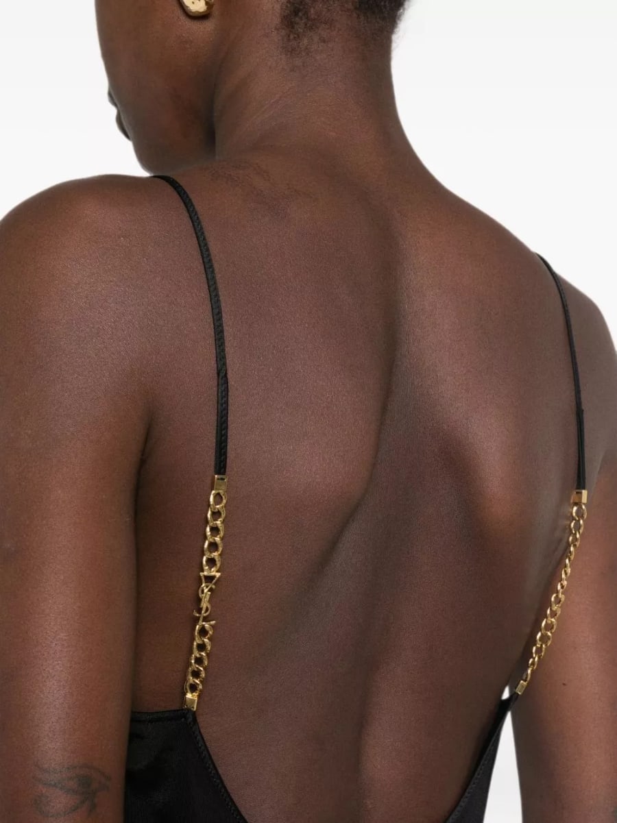 Saint Laurent Top a scollo a V Saint, view 2