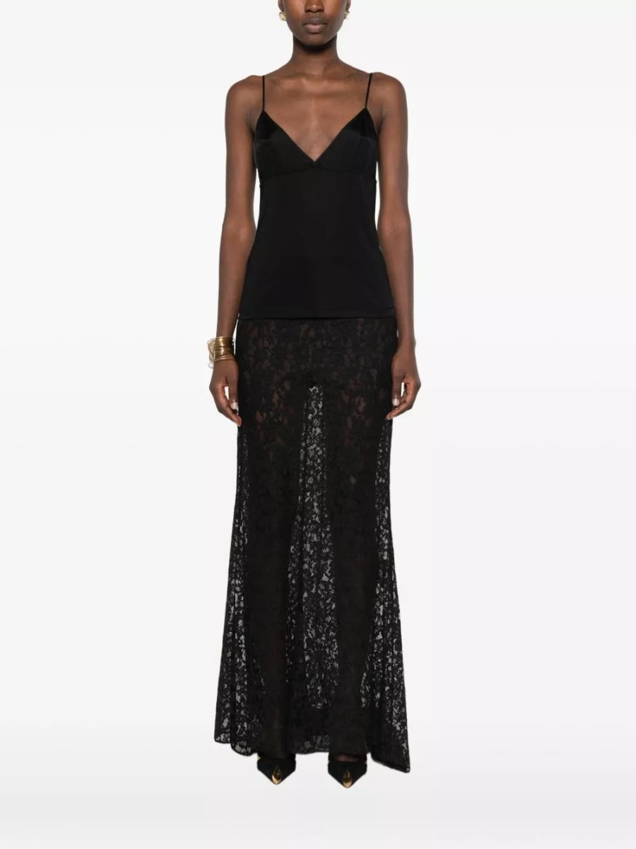 Saint Laurent Top a scollo a V Saint, view 4