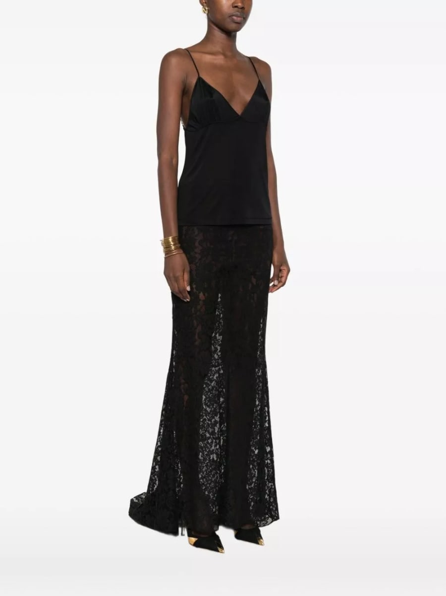 Saint Laurent Top a scollo a V Saint, view 5