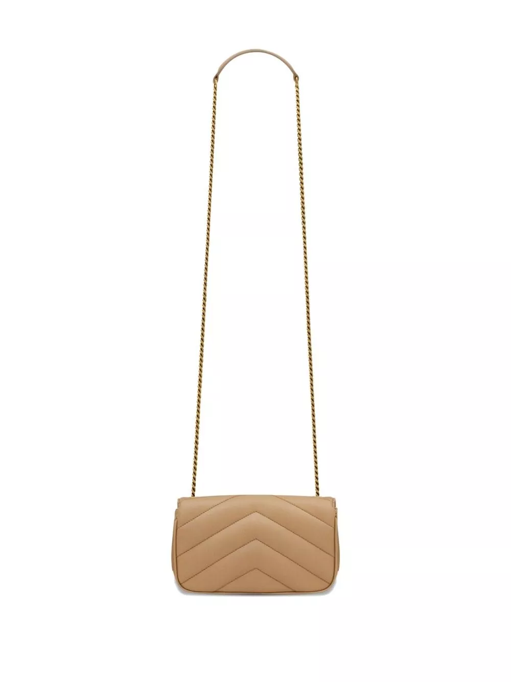 Saint Laurent Borsa a spalla mini LouLou in pelle, view 2