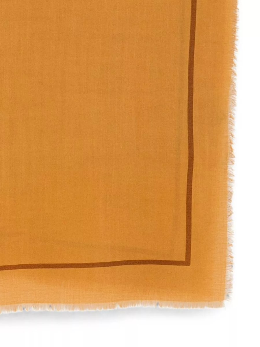 Saint Laurent Foulard in lana con logo, view 2