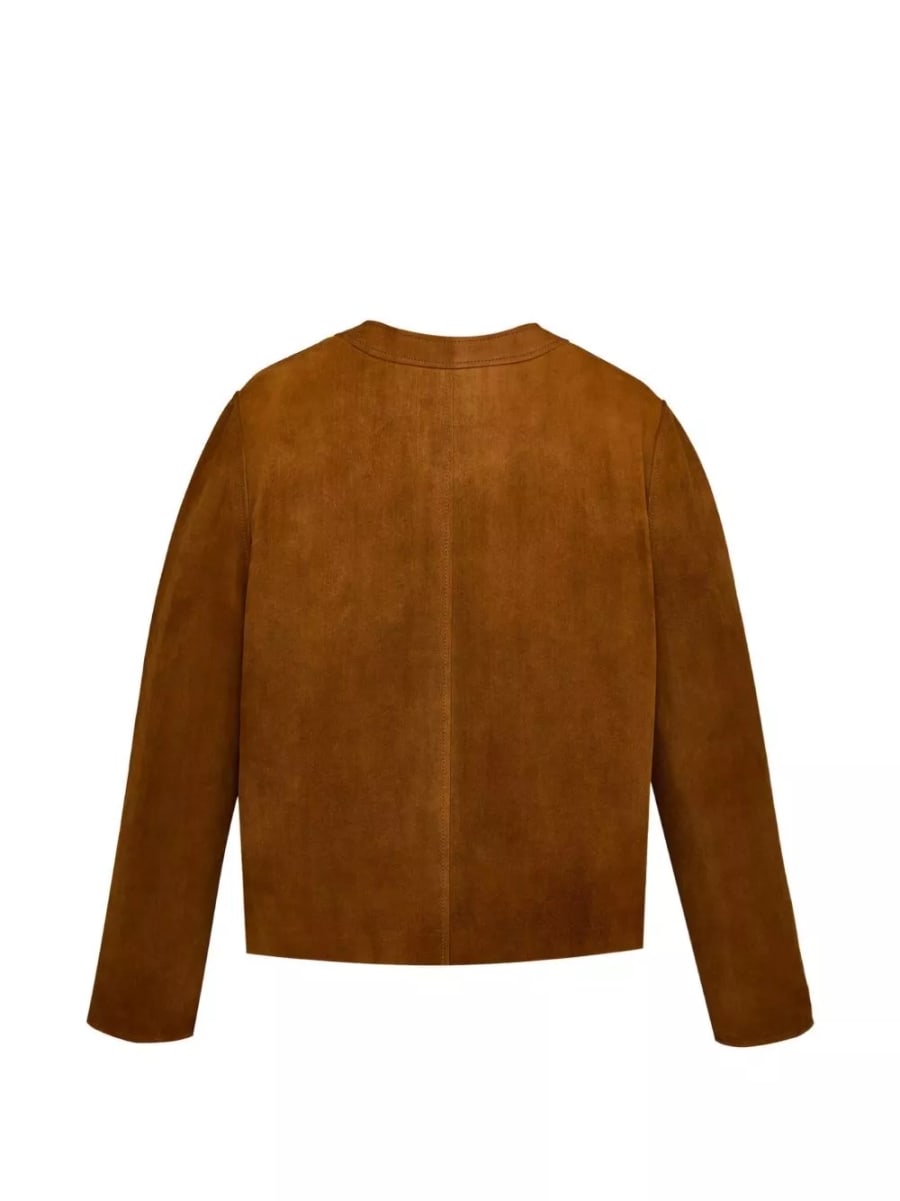 Saint Laurent Giacca in pelle scamosciata, view 2