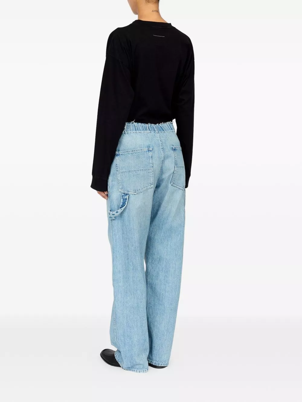 MM6 Maison Margiela Jeans in denim di cotone, view 2