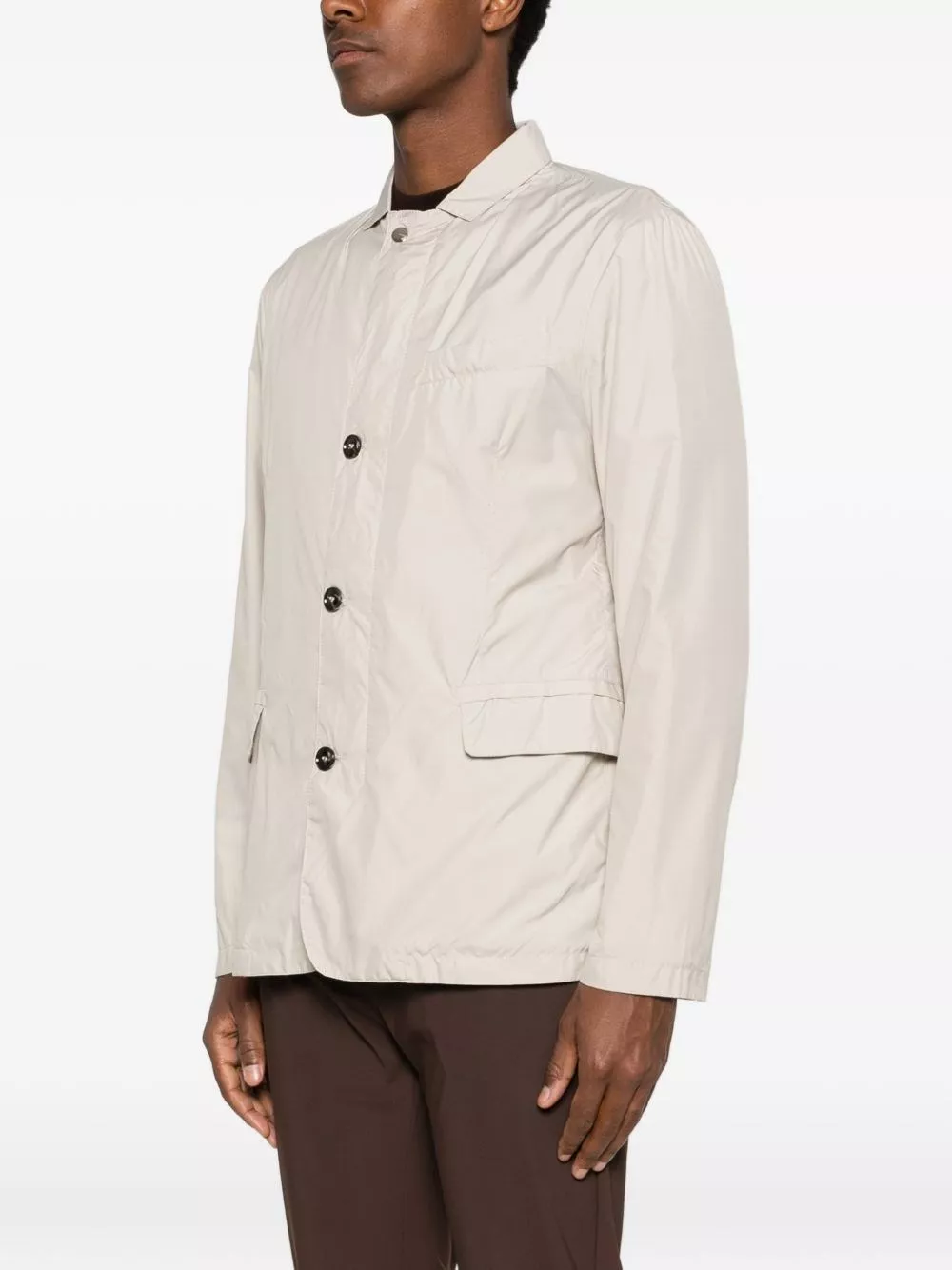 Heskimo Camicia overshirt con logo, view 2