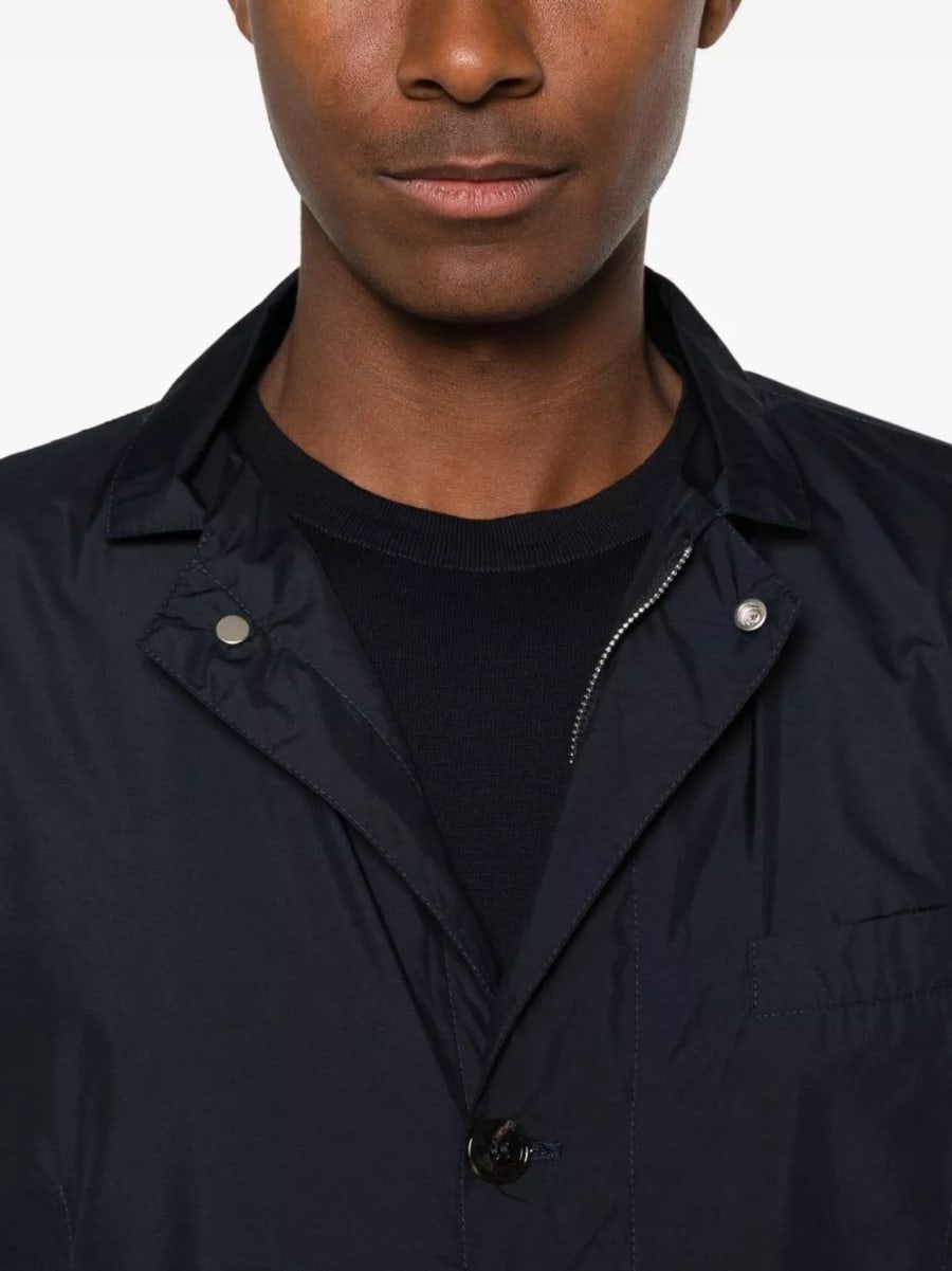 Heskimo Camicia overshirt con logo, view 5