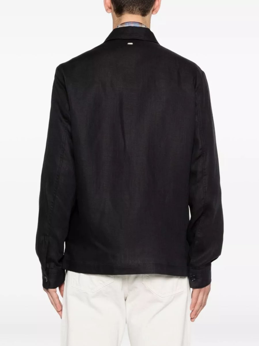 Heskimo Camicia overshirt con logo, view 2