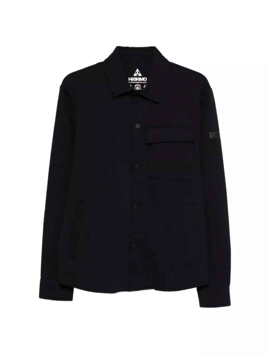 Heskimo Camicia overshirt con logo