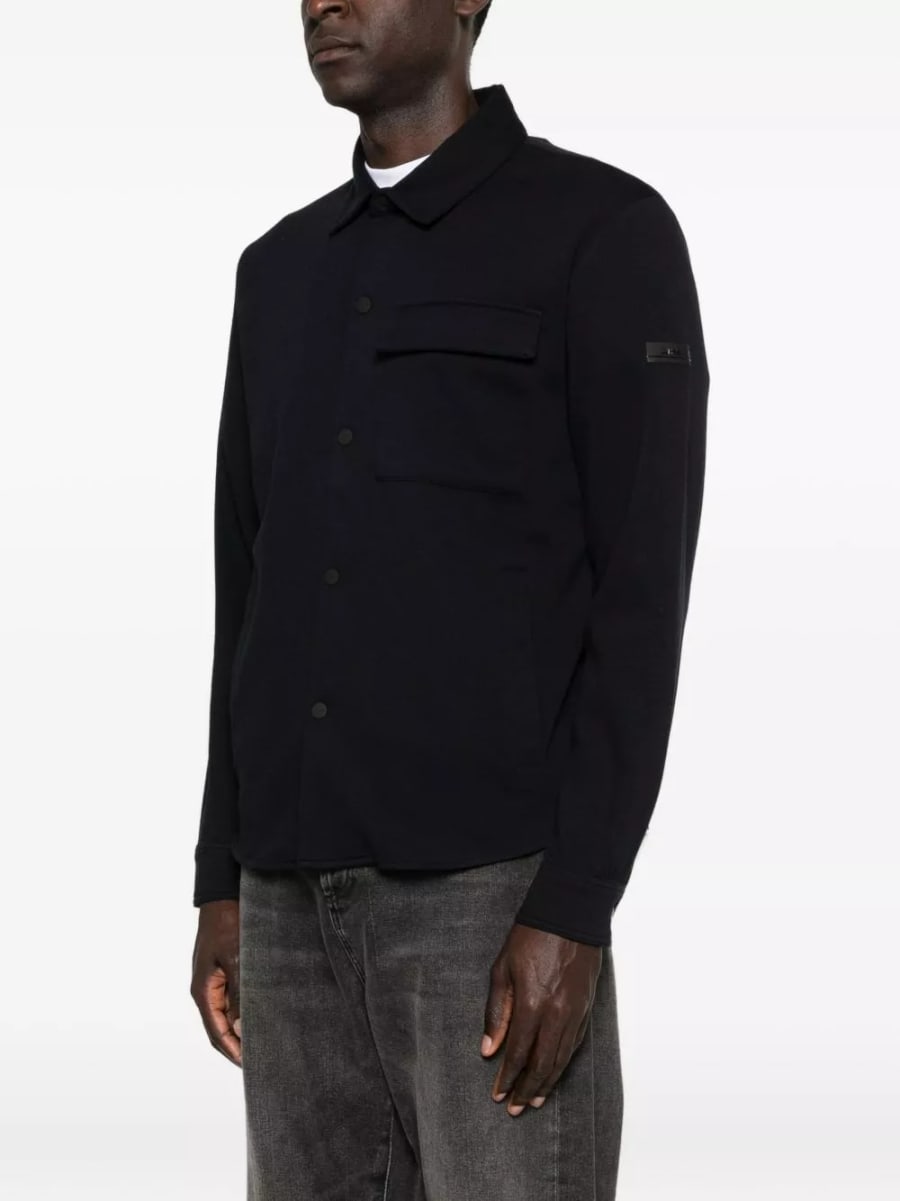 Heskimo Camicia overshirt con logo, view 4