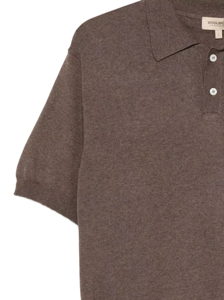 Woolrich la polo in cotone, view 3