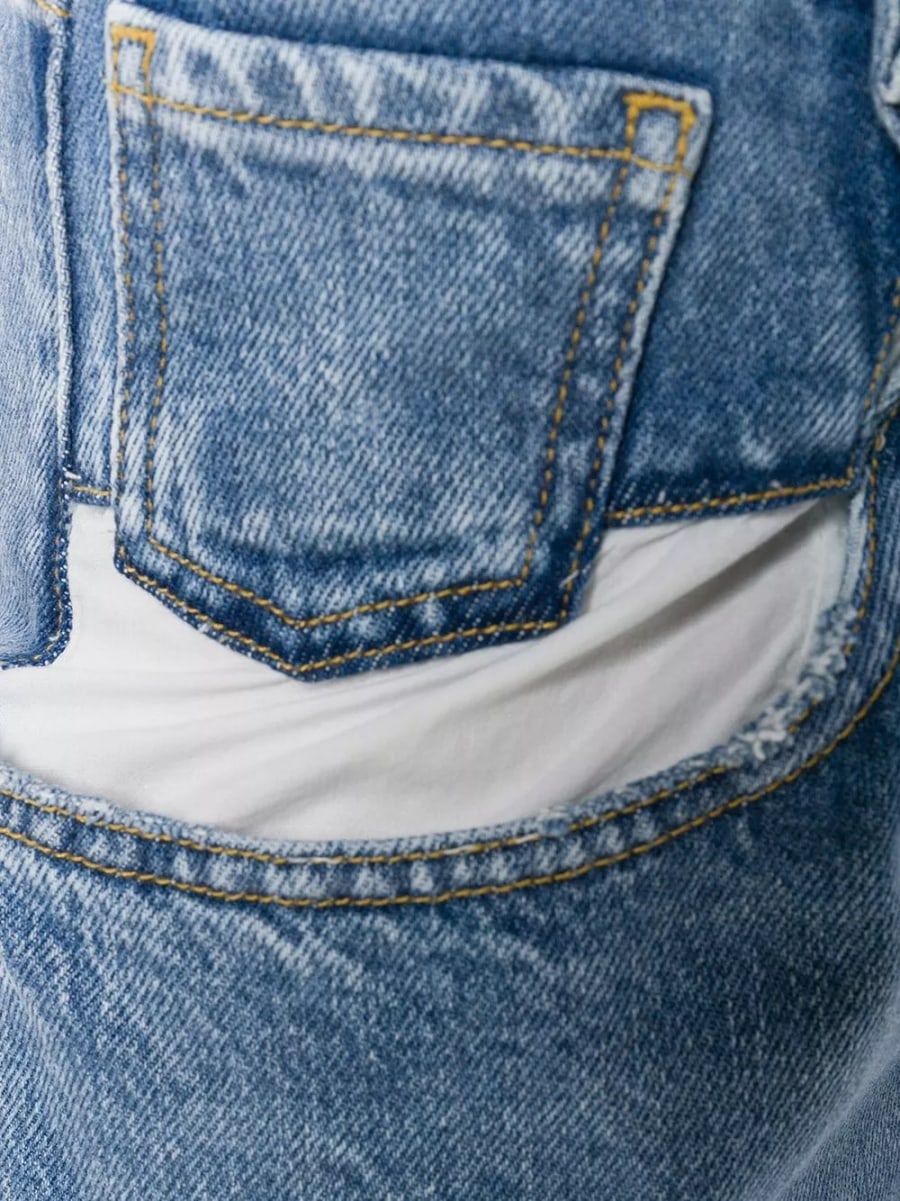 Maison Margiela Jeans in denim di cotone, view 3