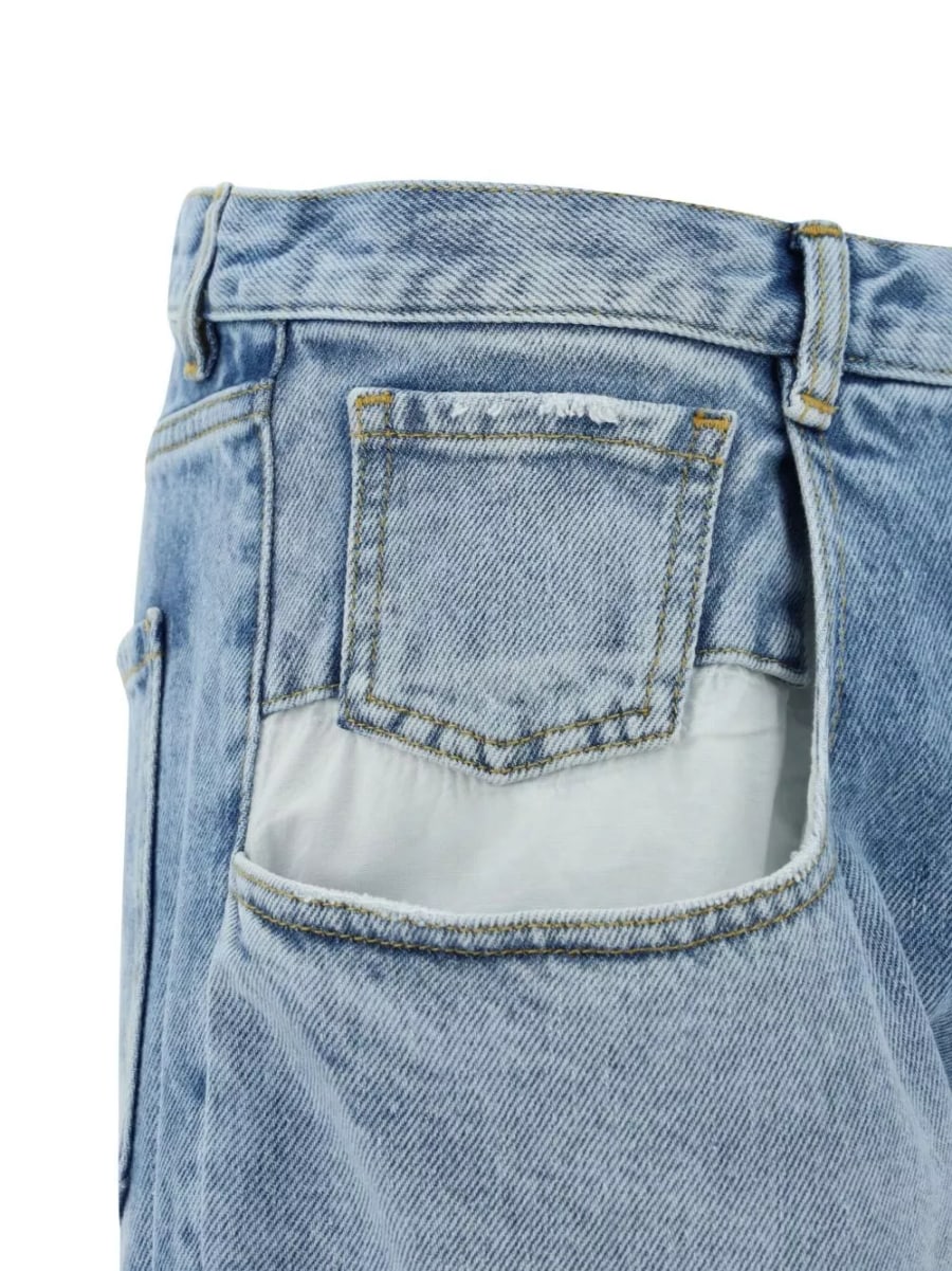 Maison Margiela Jeans in denim di cotone, view 4