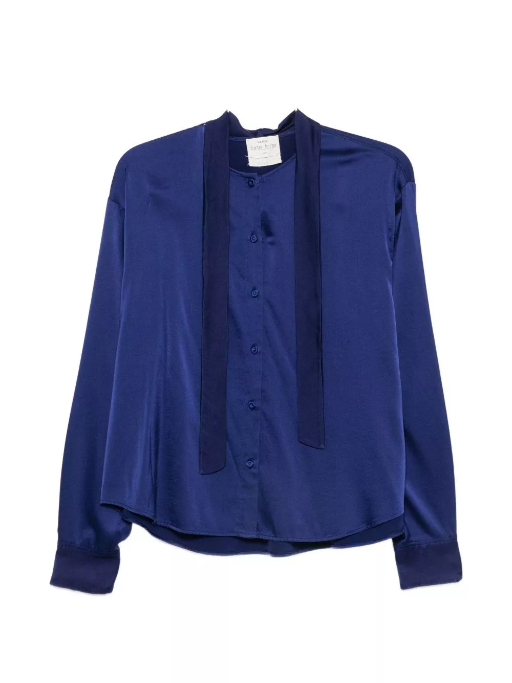 Forte_Forte Camicia con papillon in seta