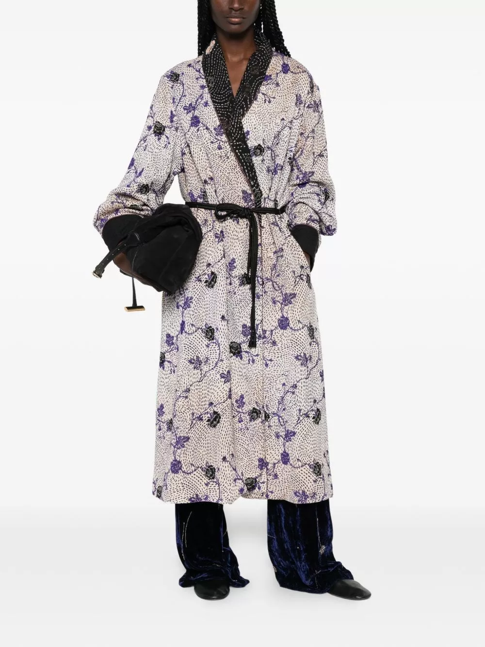 Forte_Forte Cappotto lungo Cherry Blossom, view 2