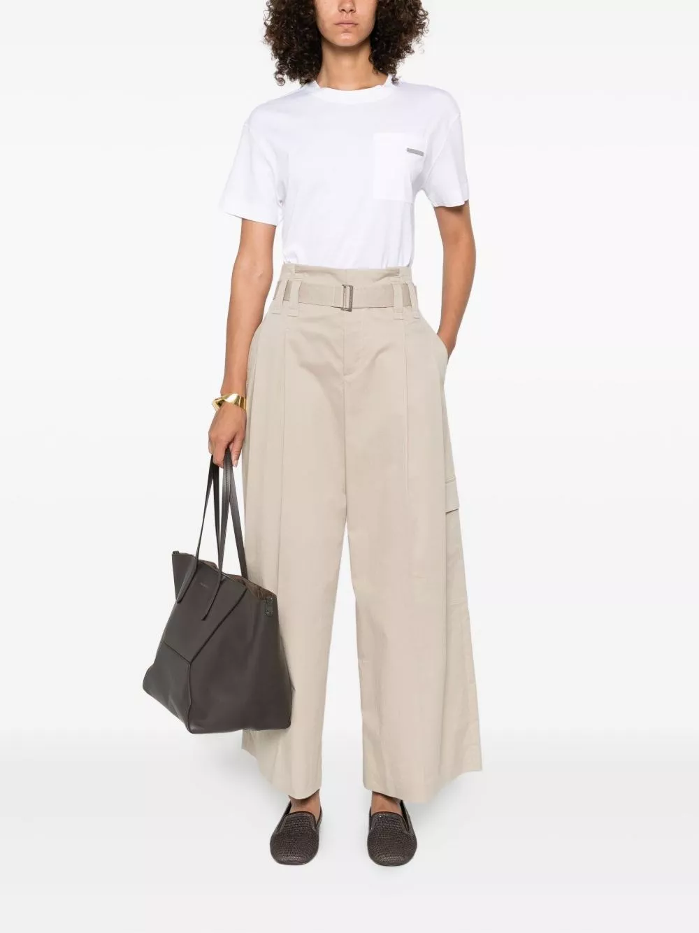 Brunello Cucinelli T-shirt in cotone, view 2