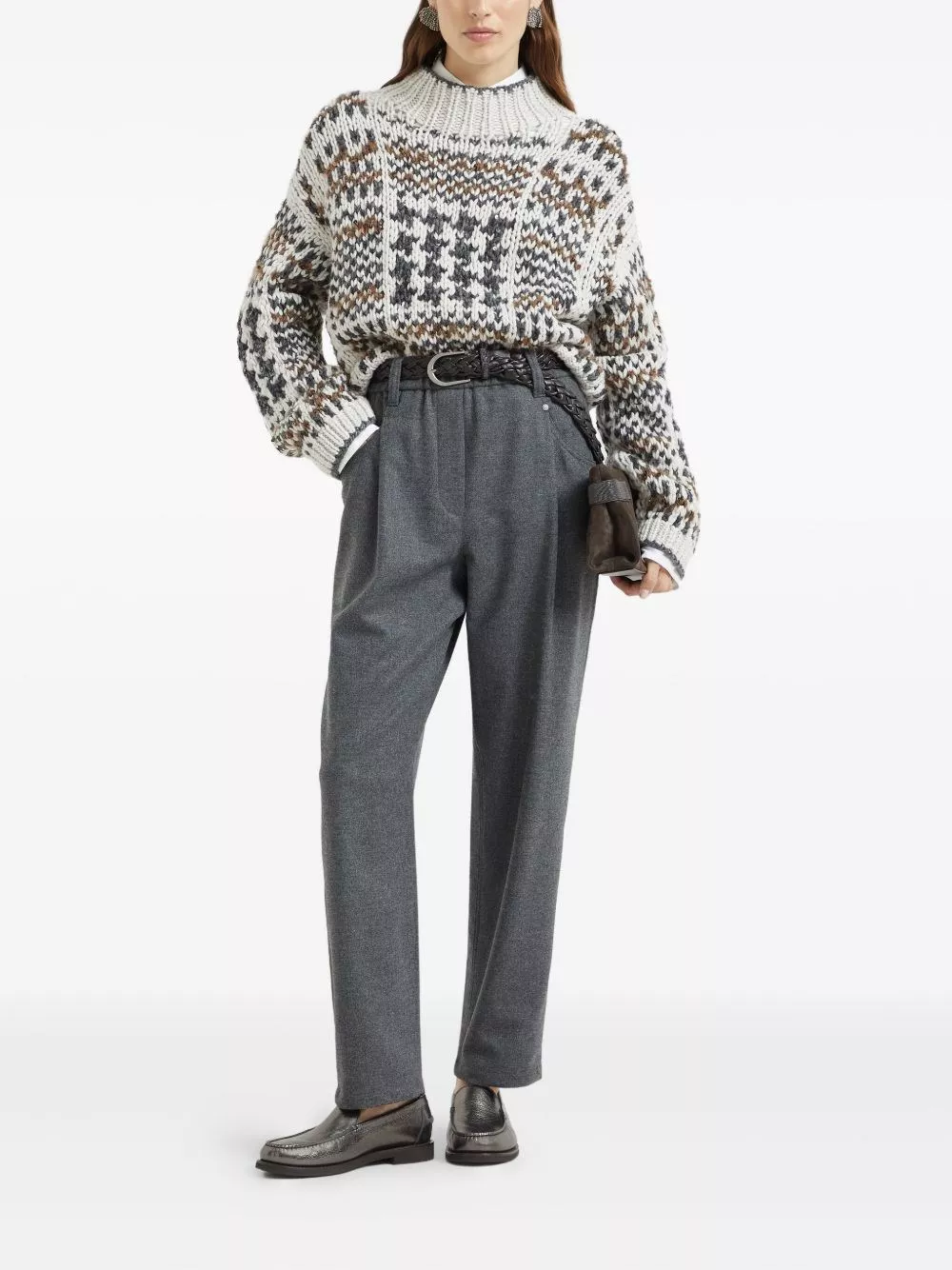Brunello Cucinelli Pantaloni in lana, view 2