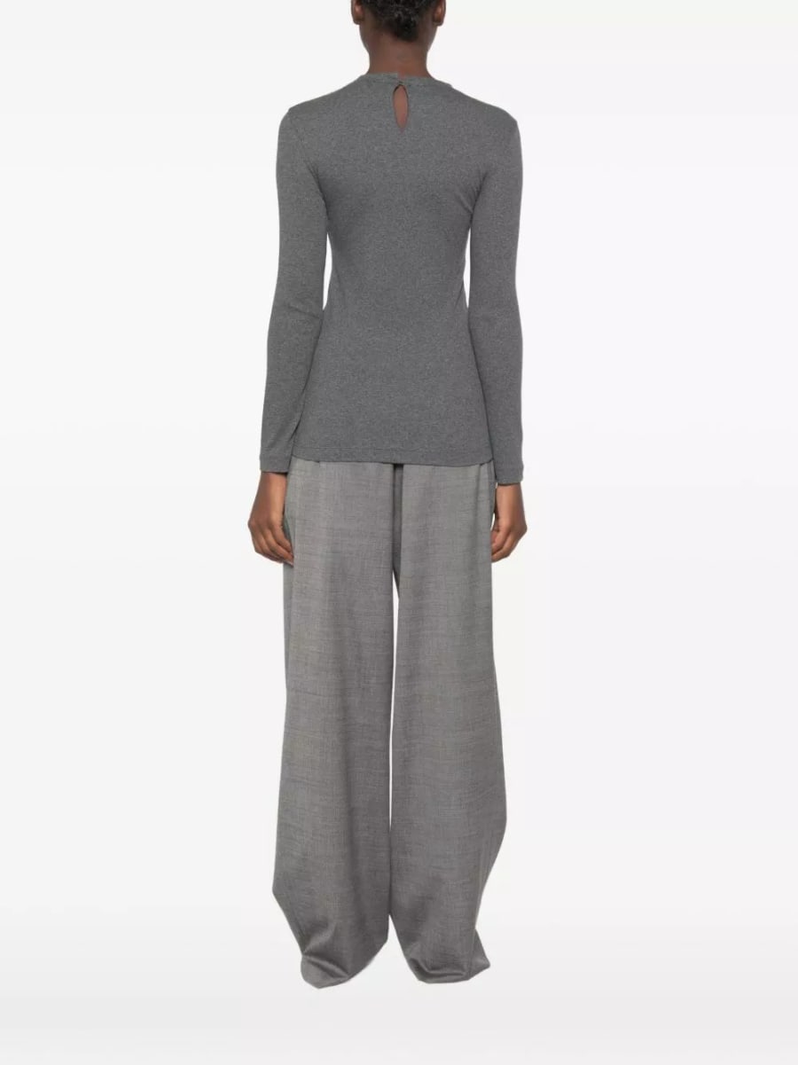 Brunello Cucinelli T-shirt in cotone, view 2