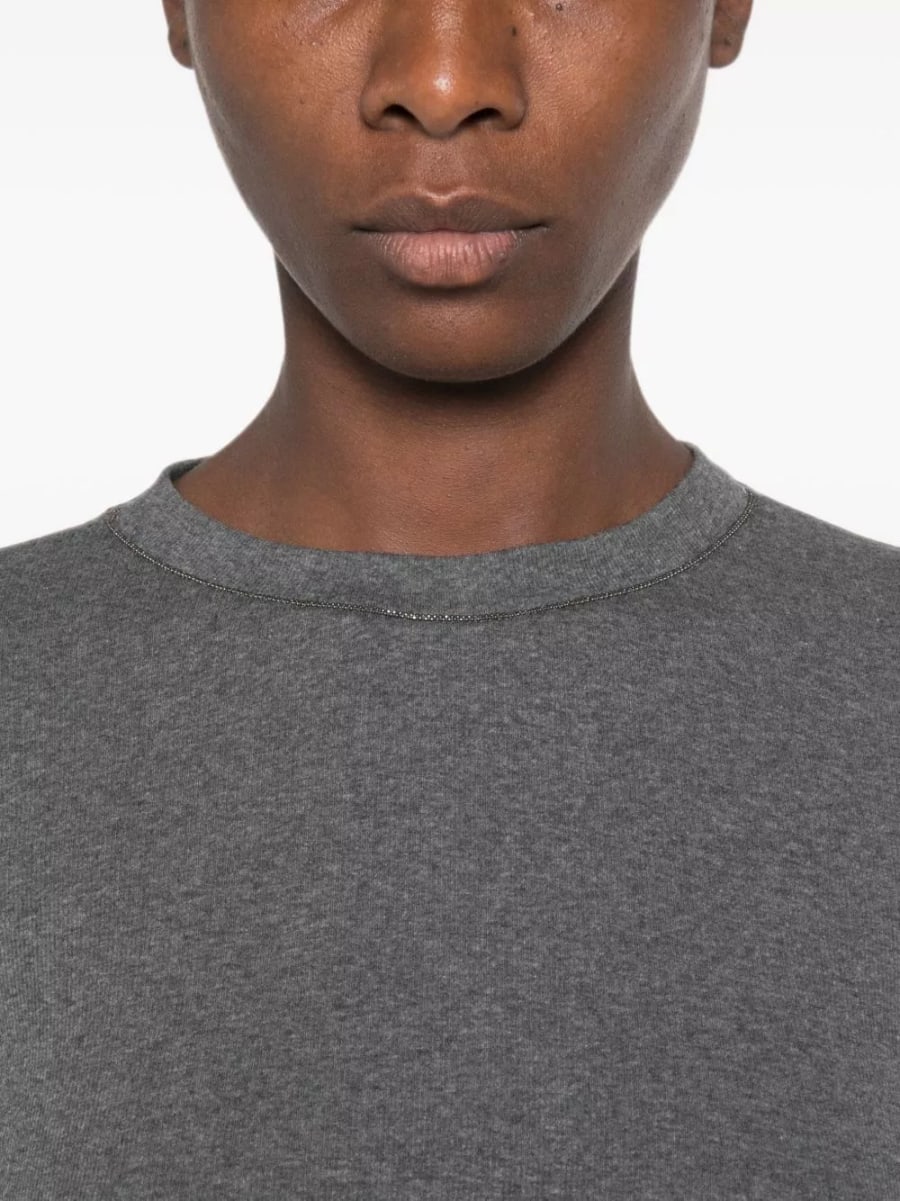 Brunello Cucinelli T-shirt in cotone, view 5