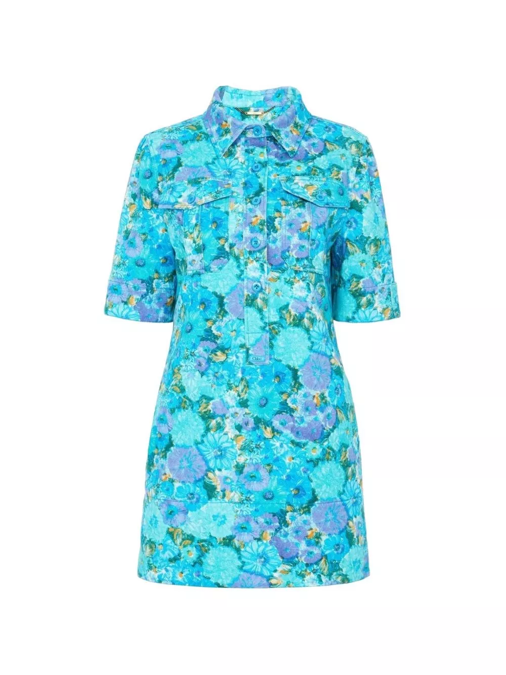Chloé Abito mini in cotone stampato