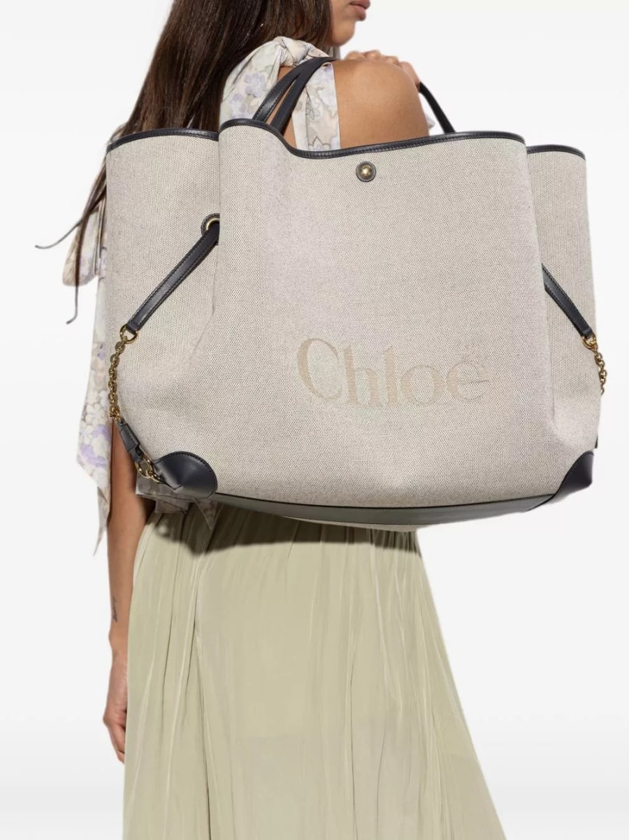 Chloé Borsa cabas grande Chloé Clover, view 4