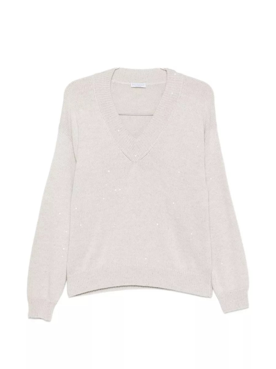 Brunello Cucinelli Maglione in misto cashmere e seta