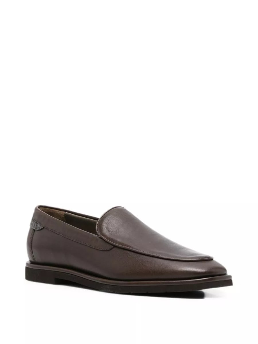 Brunello Cucinelli Mocassini in pelle, view 2