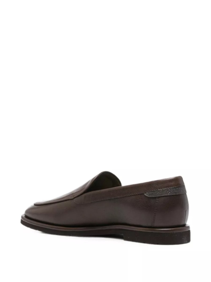 Brunello Cucinelli Mocassini in pelle, view 3