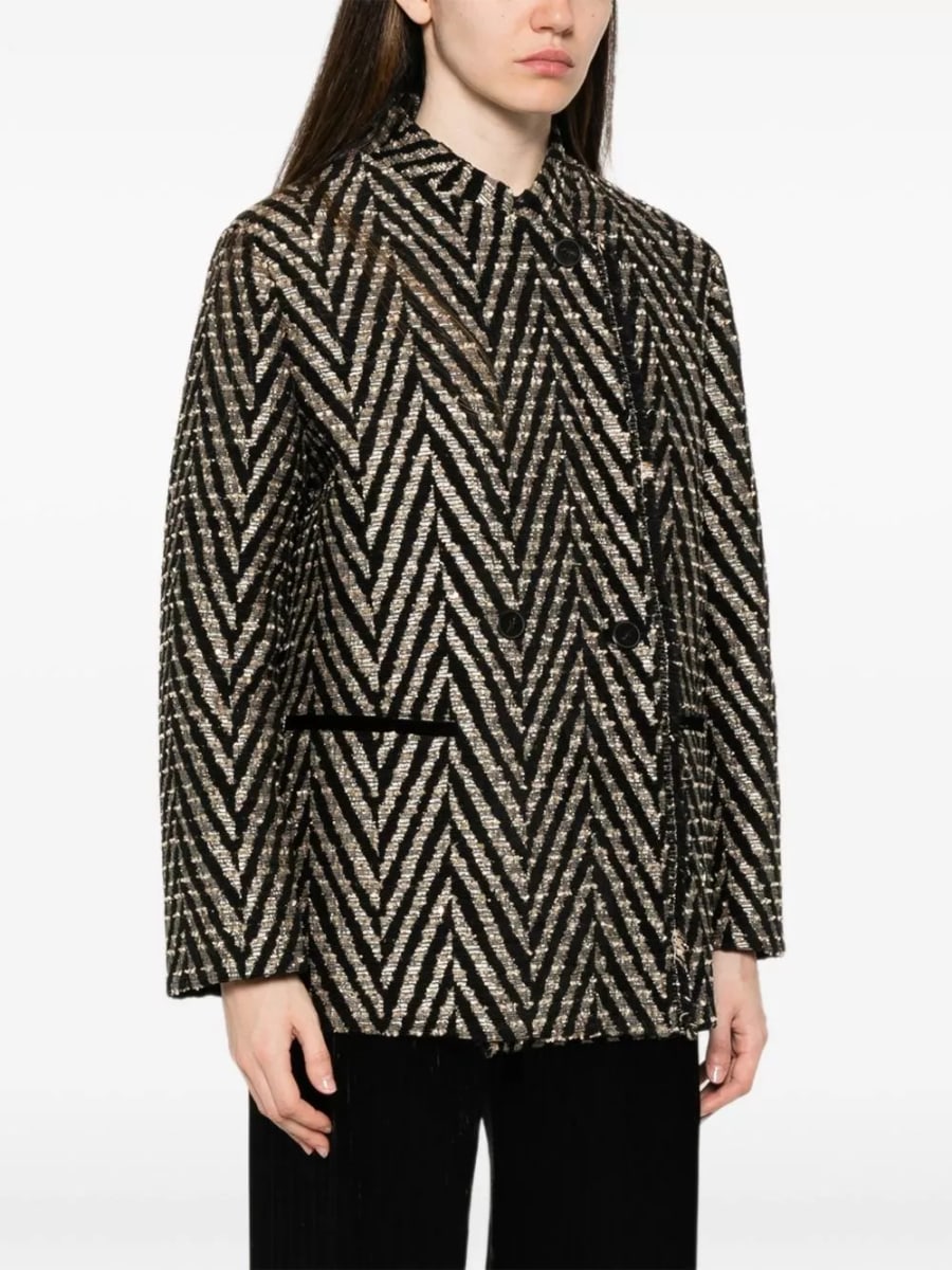 Forte_Forte Giacca oversized Chevron, view 5