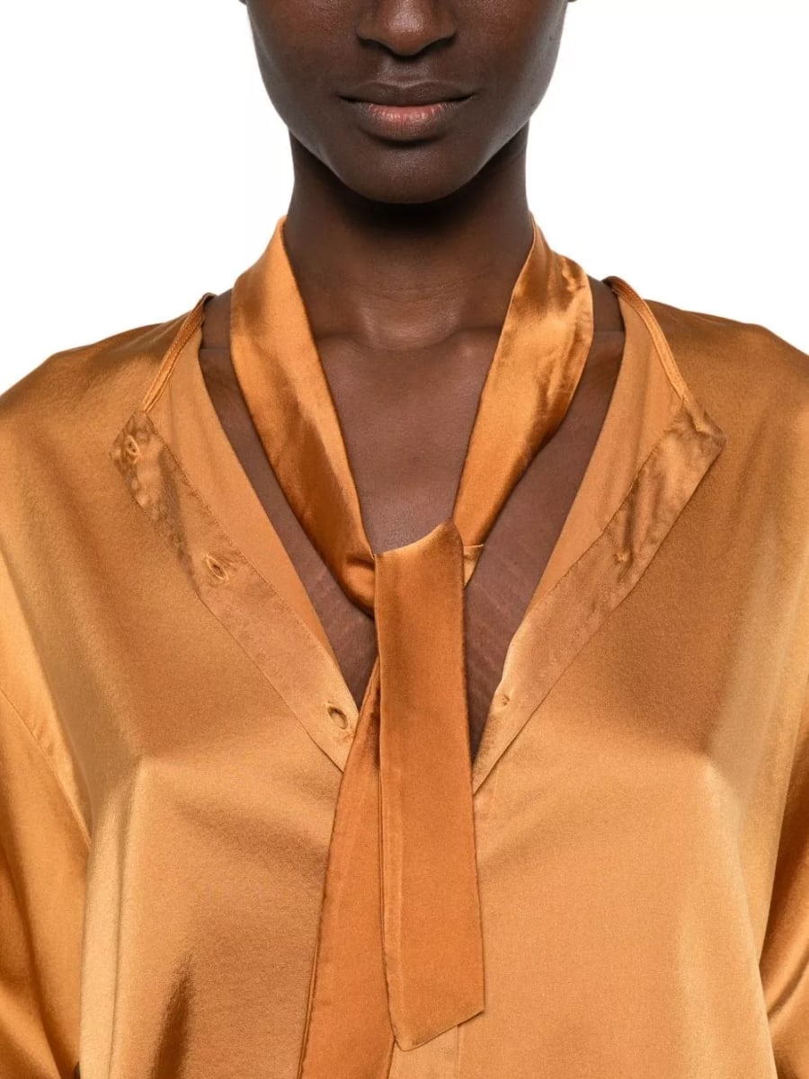 Forte_Forte Camicia con papillon in seta, view 3