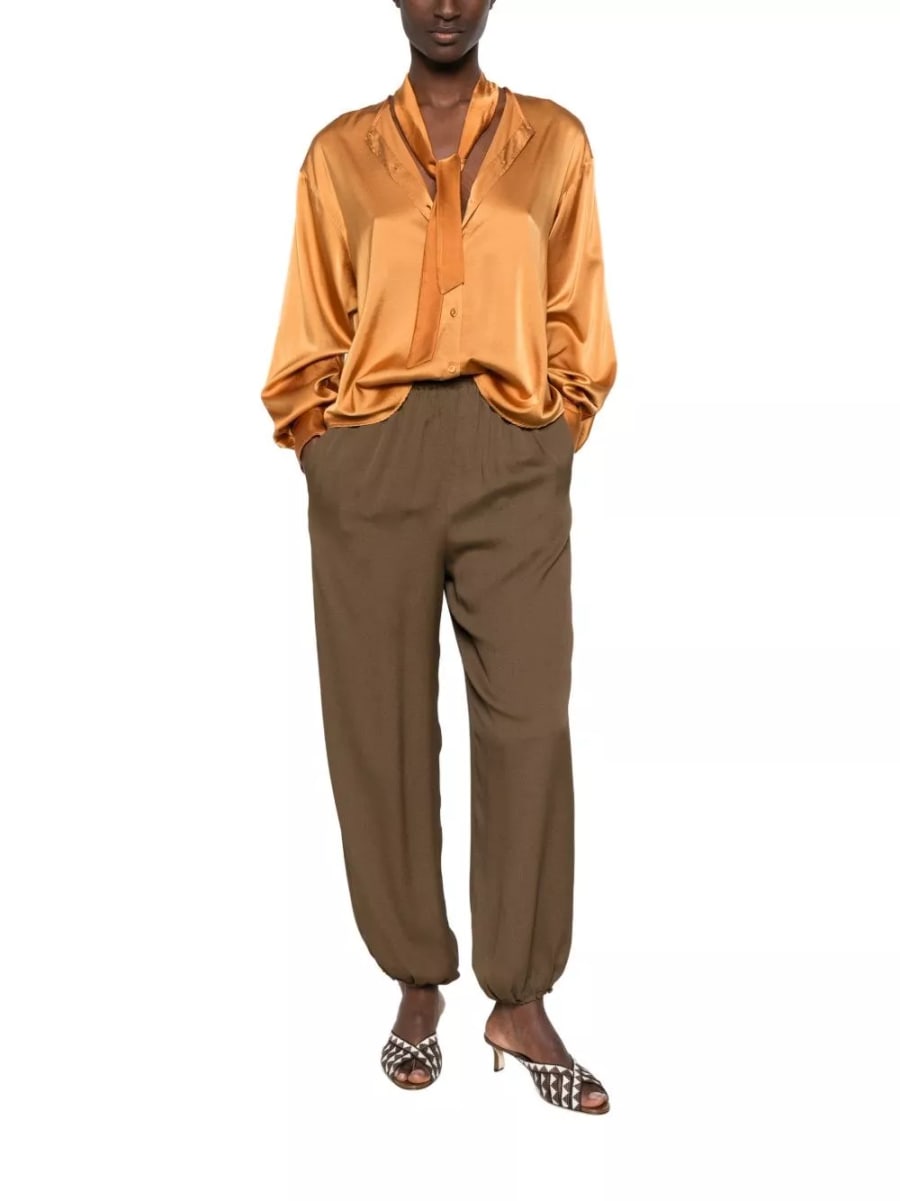 Forte_Forte Camicia con papillon in seta, view 5