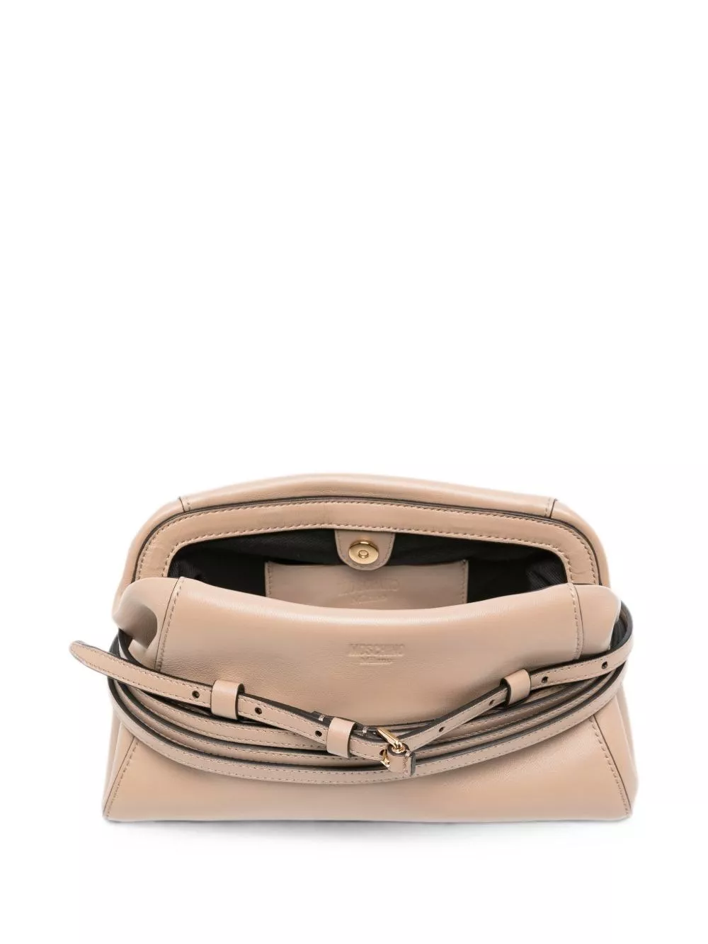 Moschino Clutch in pelle Tie Me, view 2