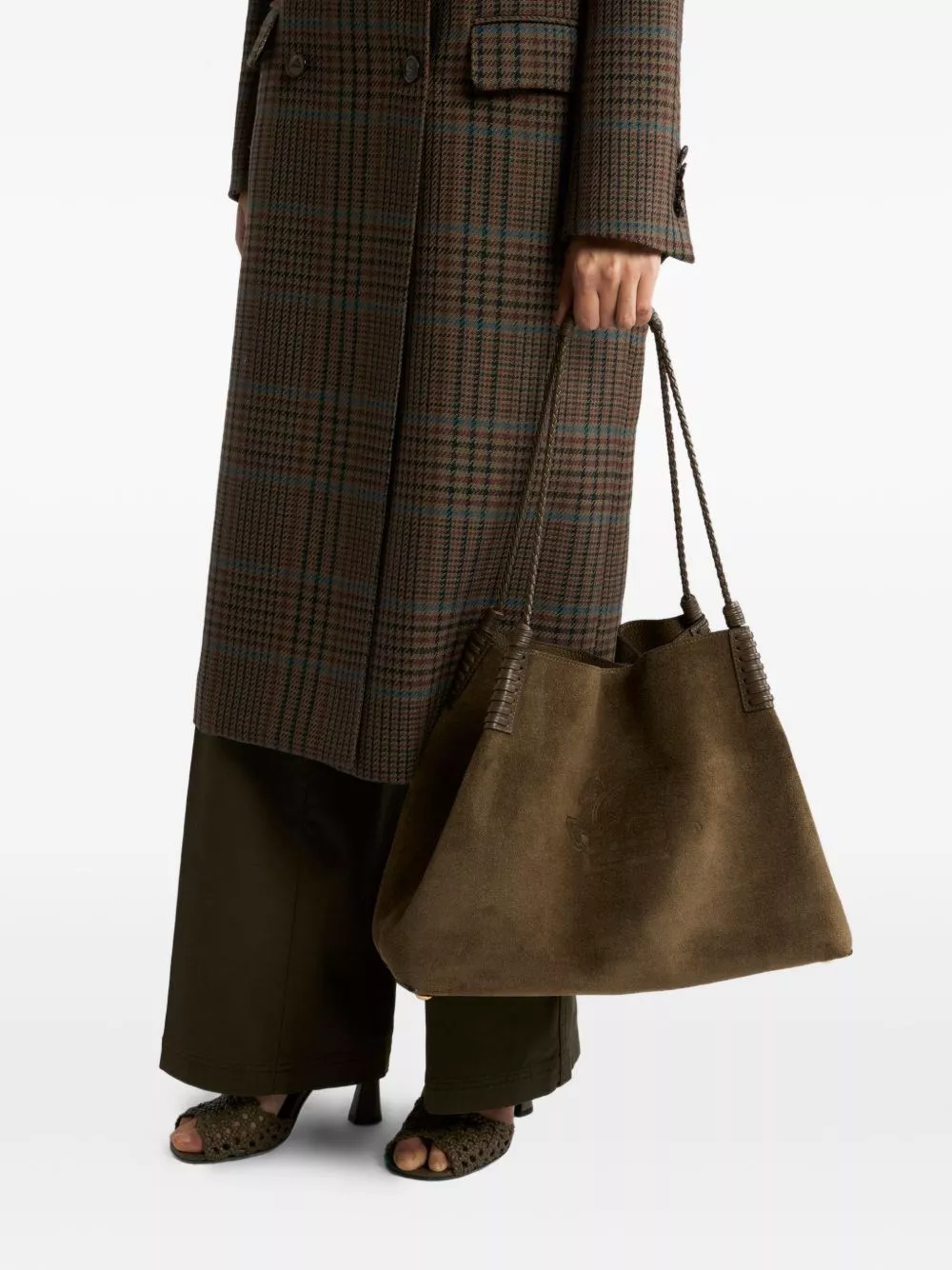 Etro Borsa tote in pelle grande, view 2