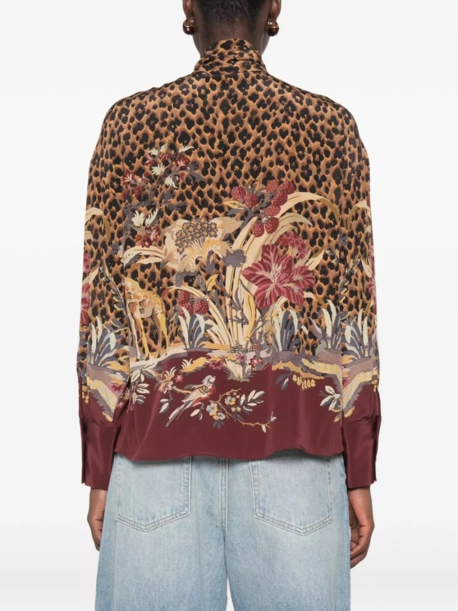 Etro Camicia in seta stampata, view 2