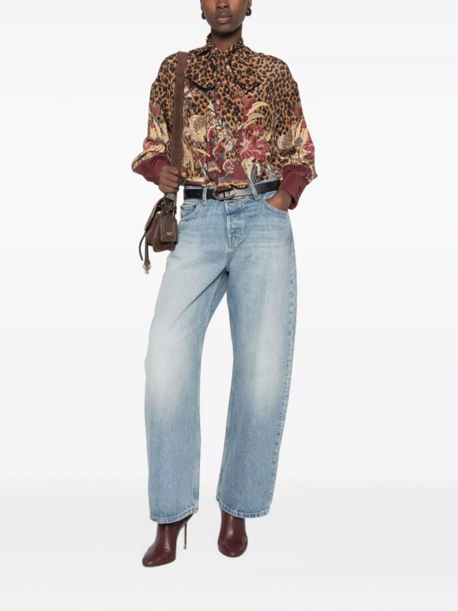 Etro Camicia in seta stampata, view 5