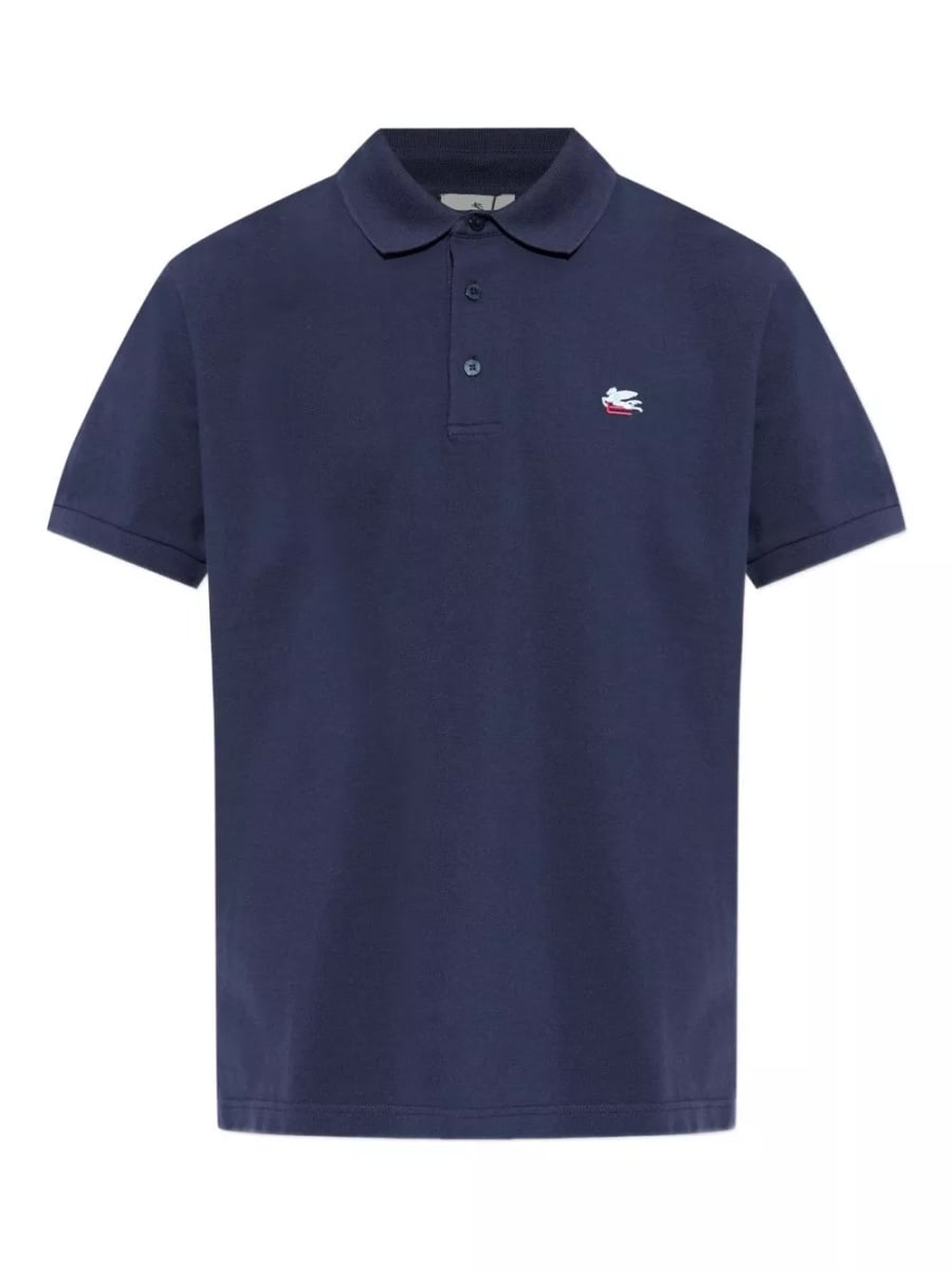 Etro logo la polo in cotone