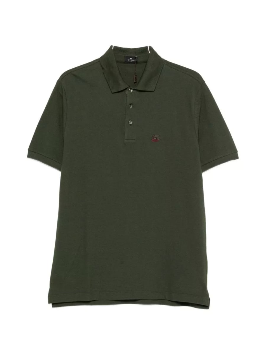 Etro Logo la polo in cotone