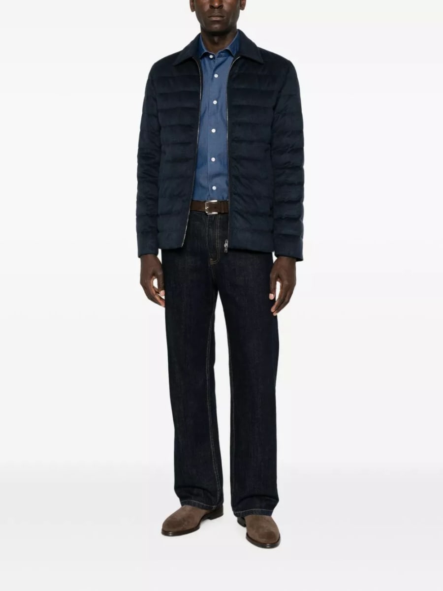 Herno Giacca in nylon con zip, view 3
