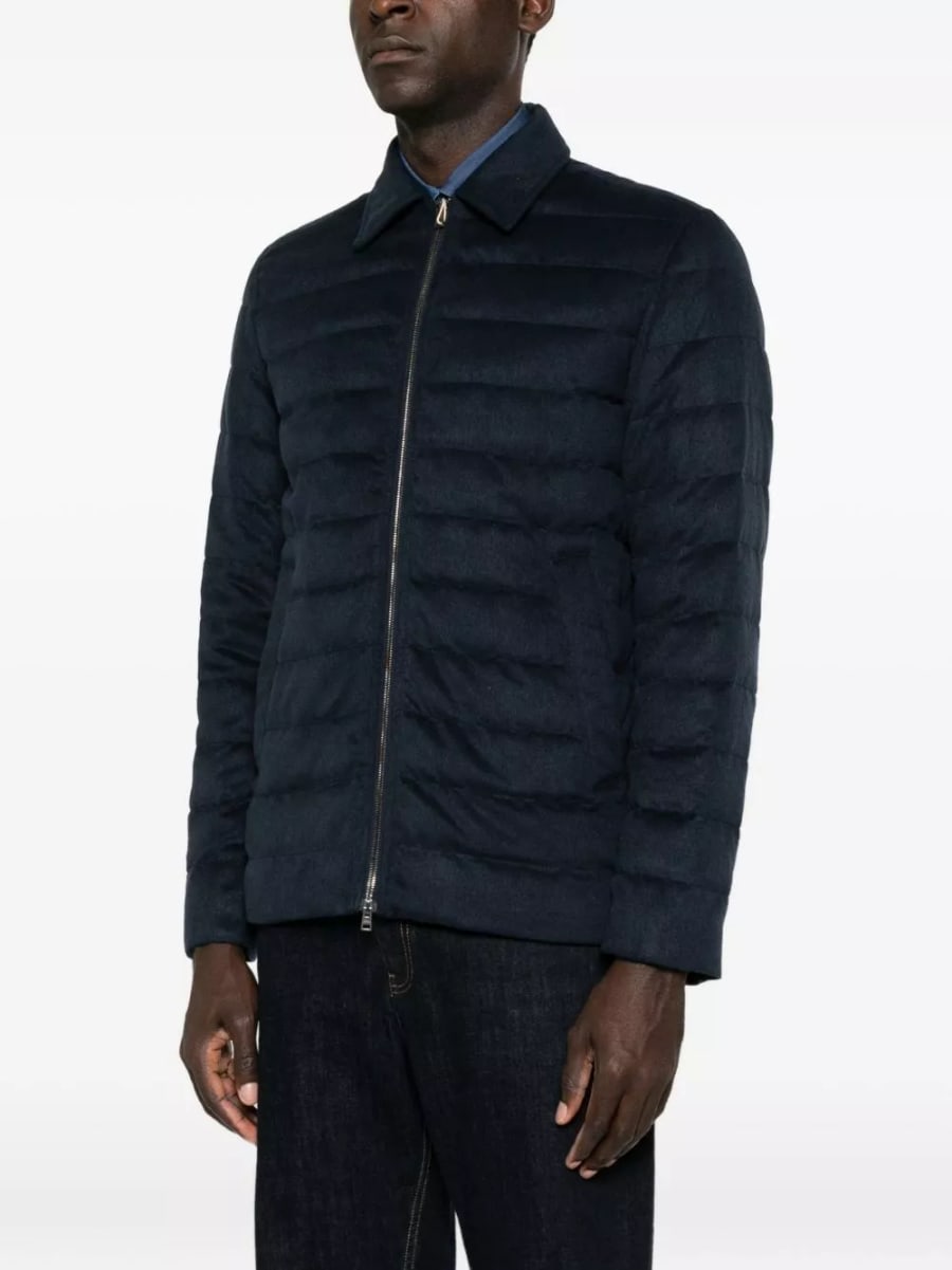 Herno Giacca in nylon con zip, view 4