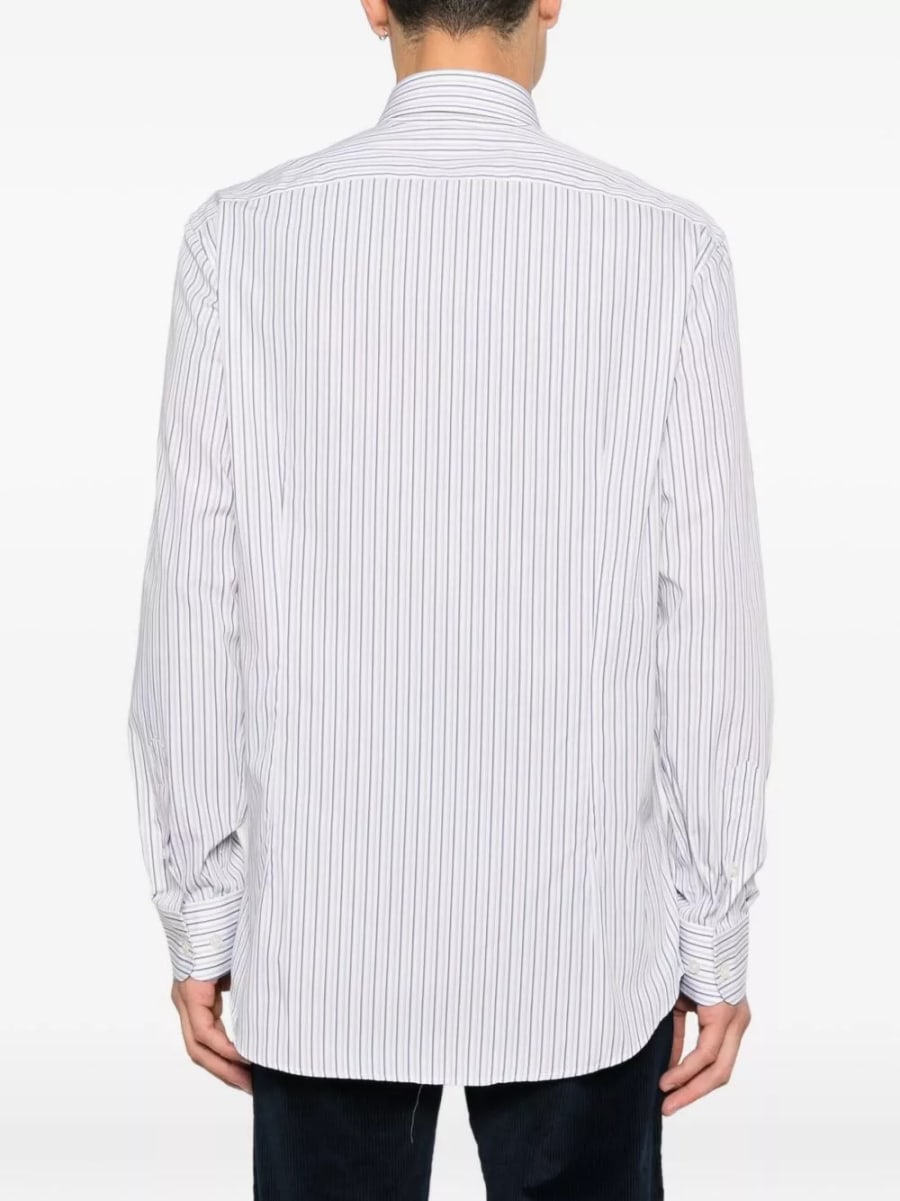 Etro Camicia di cotone a righe, view 2
