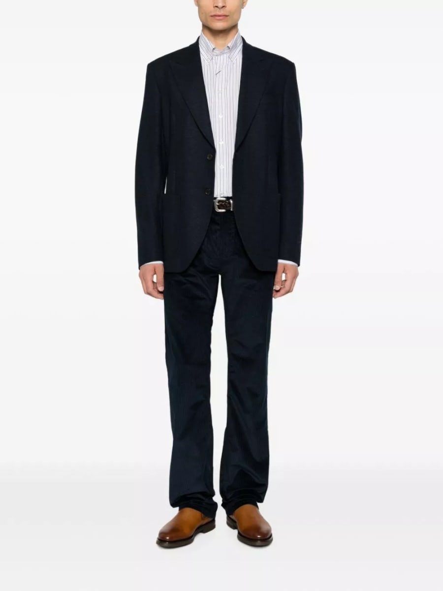 Etro Camicia di cotone a righe, view 4
