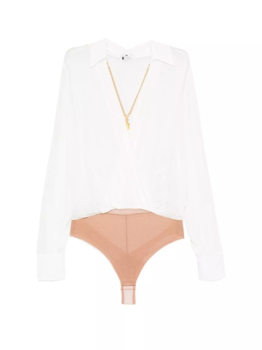 Elisabetta Franchi Body con dettaglio catena