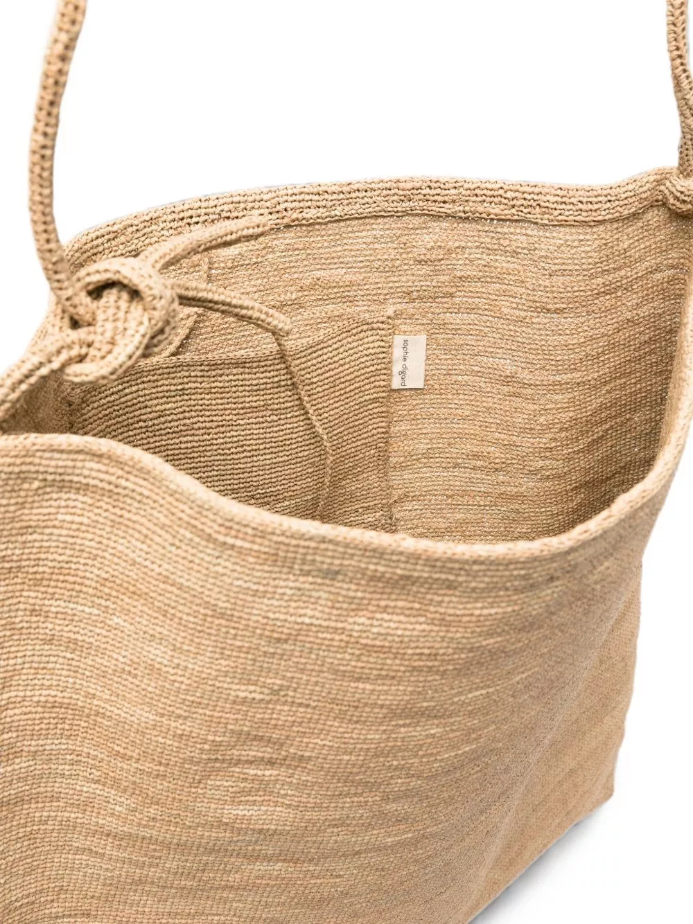 Sophie digard Borsa a spalla Rafia, view 2