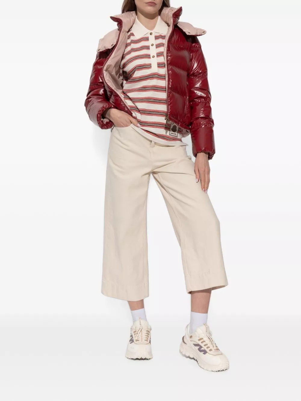 Moncler Giacca corta in piuma Niveole, view 2