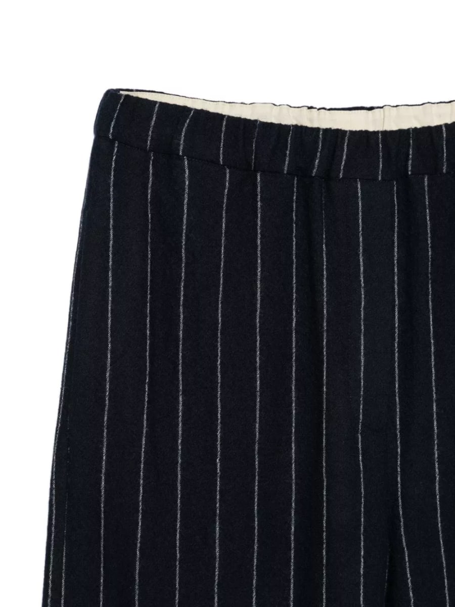 Alysi Pantaloni larghi a righe in lana, view 2