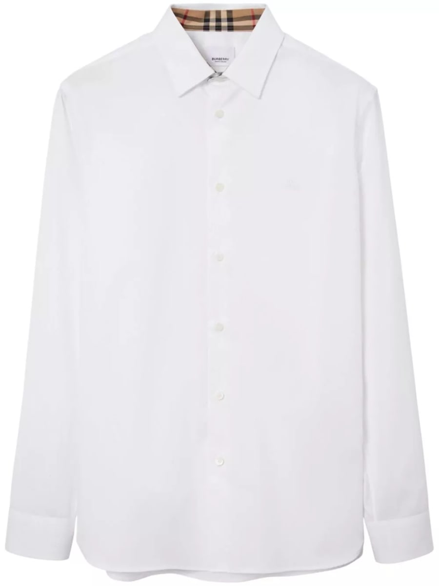 Burberry Camicia in cotone con logo EKD
