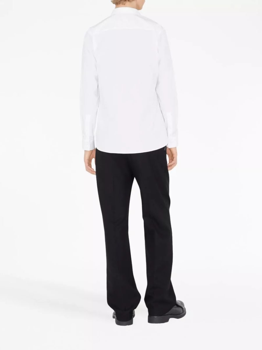 Burberry Camicia in cotone con logo EKD, view 2